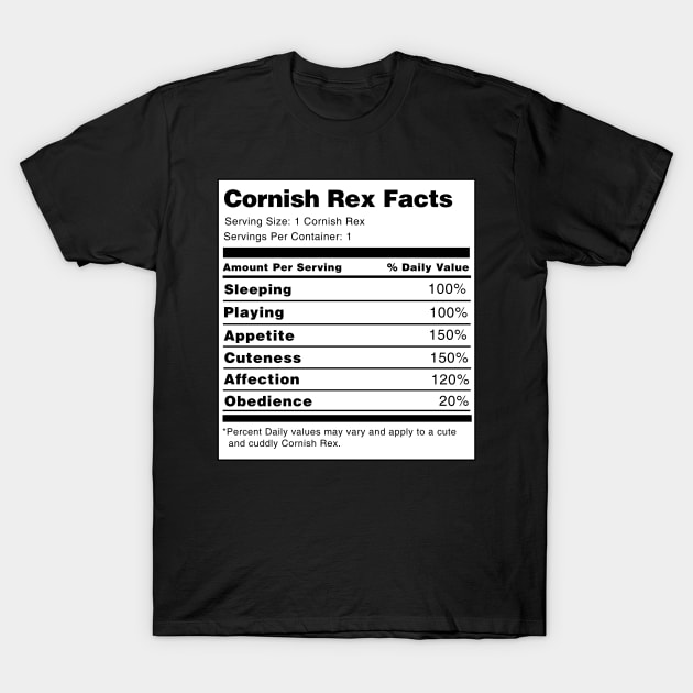 Cornish Rex Facts T-Shirt by swiftscuba